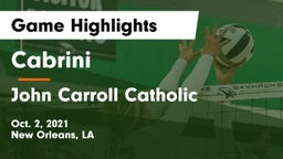 Cabrini  vs John Carroll Catholic  Game Highlights - Oct. 2, 2021