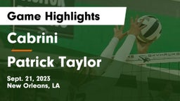 Cabrini  vs Patrick Taylor Game Highlights - Sept. 21, 2023