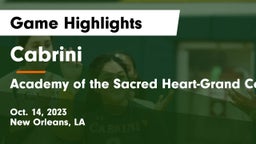 Cabrini  vs Academy of the Sacred Heart-Grand Coteau Game Highlights - Oct. 14, 2023