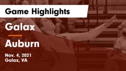 Galax  vs Auburn  Game Highlights - Nov. 4, 2021