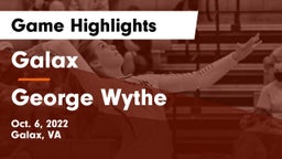 Galax  vs George Wythe Game Highlights - Oct. 6, 2022