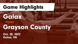 Galax  vs Grayson County Game Highlights - Oct. 20, 2022