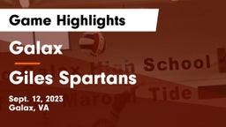 Galax  vs Giles  Spartans Game Highlights - Sept. 12, 2023