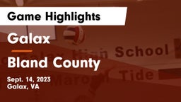 Galax  vs Bland County Game Highlights - Sept. 14, 2023