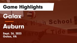 Galax  vs Auburn  Game Highlights - Sept. 26, 2023