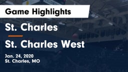 St. Charles  vs St. Charles West  Game Highlights - Jan. 24, 2020
