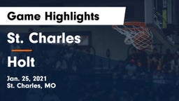 St. Charles  vs Holt  Game Highlights - Jan. 25, 2021