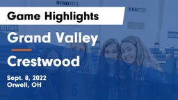 Grand Valley  vs Crestwood  Game Highlights - Sept. 8, 2022