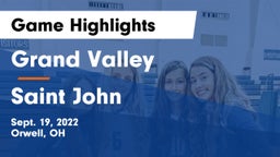 Grand Valley  vs Saint John  Game Highlights - Sept. 19, 2022