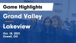 Grand Valley  vs Lakeview   Game Highlights - Oct. 18, 2022