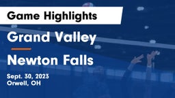 Grand Valley  vs Newton Falls  Game Highlights - Sept. 30, 2023
