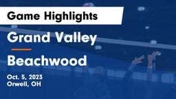 Grand Valley  vs Beachwood  Game Highlights - Oct. 5, 2023