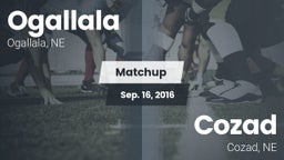 Matchup: Ogallala  vs. Cozad  2016
