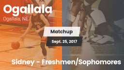 Matchup: Ogallala  vs. Sidney -  Freshmen/Sophomores 2017