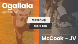 Matchup: Ogallala  vs. McCook -  JV 2017