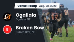 Recap: Ogallala  vs. Broken Bow  2020