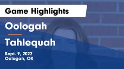 Oologah  vs Tahlequah Game Highlights - Sept. 9, 2022