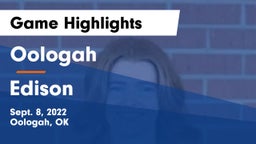Oologah  vs Edison  Game Highlights - Sept. 8, 2022