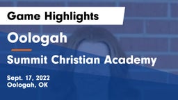 Oologah  vs Summit Christian Academy  Game Highlights - Sept. 17, 2022