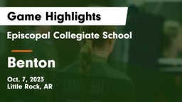 Episcopal Collegiate School vs Benton Game Highlights - Oct. 7, 2023