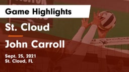 St. Cloud  vs John Carroll  Game Highlights - Sept. 25, 2021