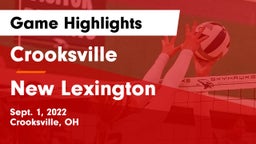 Crooksville  vs New Lexington  Game Highlights - Sept. 1, 2022