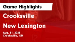 Crooksville  vs New Lexington  Game Highlights - Aug. 31, 2023