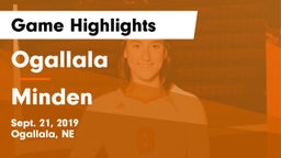 Ogallala  vs Minden  Game Highlights - Sept. 21, 2019