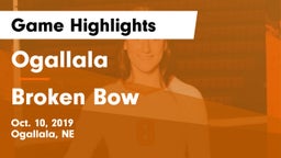 Ogallala  vs Broken Bow  Game Highlights - Oct. 10, 2019