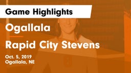 Ogallala  vs Rapid City Stevens  Game Highlights - Oct. 5, 2019