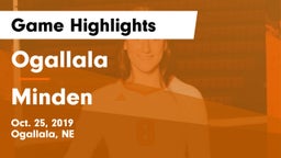 Ogallala  vs Minden  Game Highlights - Oct. 25, 2019