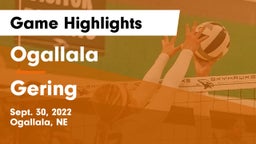 Ogallala  vs Gering  Game Highlights - Sept. 30, 2022