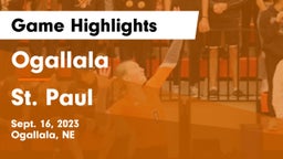 Ogallala  vs St. Paul  Game Highlights - Sept. 16, 2023