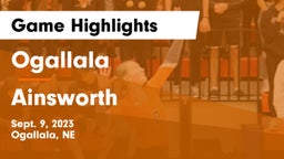 Ogallala  vs Ainsworth  Game Highlights - Sept. 9, 2023