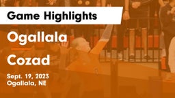 Ogallala  vs Cozad  Game Highlights - Sept. 19, 2023