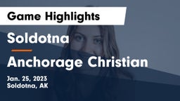 Soldotna  vs Anchorage Christian  Game Highlights - Jan. 25, 2023