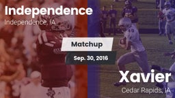 Matchup: Independence High vs. Xavier  2016