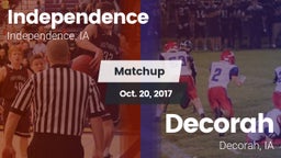 Matchup: Independence High vs. Decorah  2017
