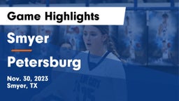 Smyer  vs Petersburg  Game Highlights - Nov. 30, 2023