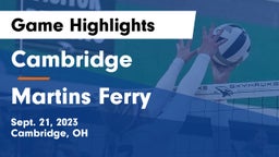 Cambridge  vs Martins Ferry  Game Highlights - Sept. 21, 2023