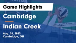 Cambridge  vs Indian Creek  Game Highlights - Aug. 24, 2023