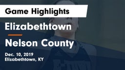 Elizabethtown  vs Nelson County  Game Highlights - Dec. 10, 2019