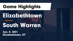 Elizabethtown  vs South Warren  Game Highlights - Jan. 8, 2021