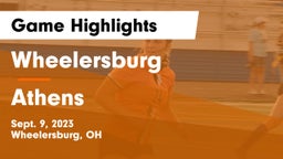 Wheelersburg  vs Athens  Game Highlights - Sept. 9, 2023