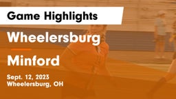 Wheelersburg  vs Minford  Game Highlights - Sept. 12, 2023