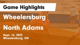 Wheelersburg  vs North Adams  Game Highlights - Sept. 16, 2023