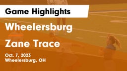 Wheelersburg  vs Zane Trace  Game Highlights - Oct. 7, 2023