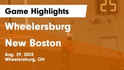 Wheelersburg  vs New Boston Game Highlights - Aug. 29, 2023