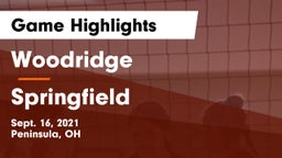 Woodridge  vs Springfield  Game Highlights - Sept. 16, 2021