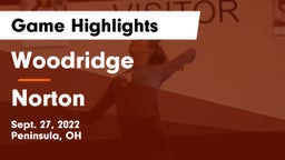 Woodridge  vs Norton  Game Highlights - Sept. 27, 2022